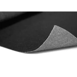 Tapijt loper Torrance - Breedte 200 cm - 2 mm dik - Zwart