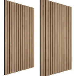tectake Akoestische Paneel Set - Eiken - 2 MDF Panelen - Geluidsabsorberend