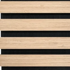 tectake Akoestische panelen Sonic Wall houtlook, Licht Eiken