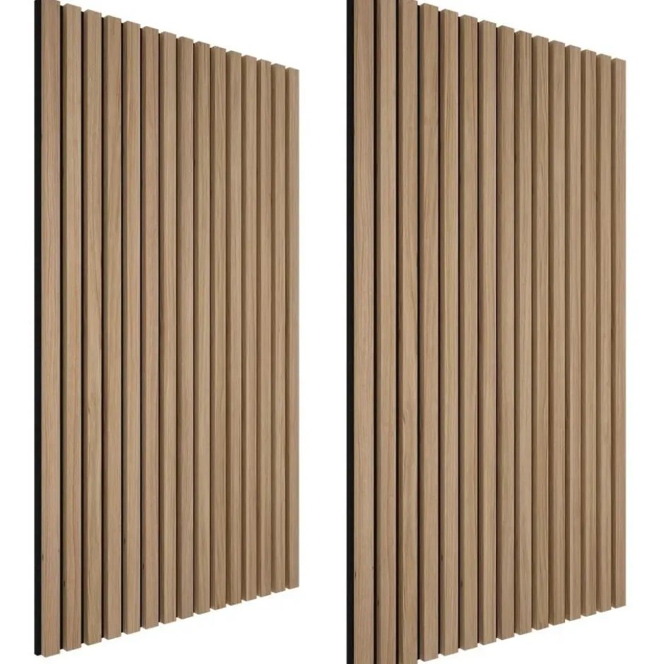 tectake Akoestische panelen Sonic Wall II houtlook, Eiken