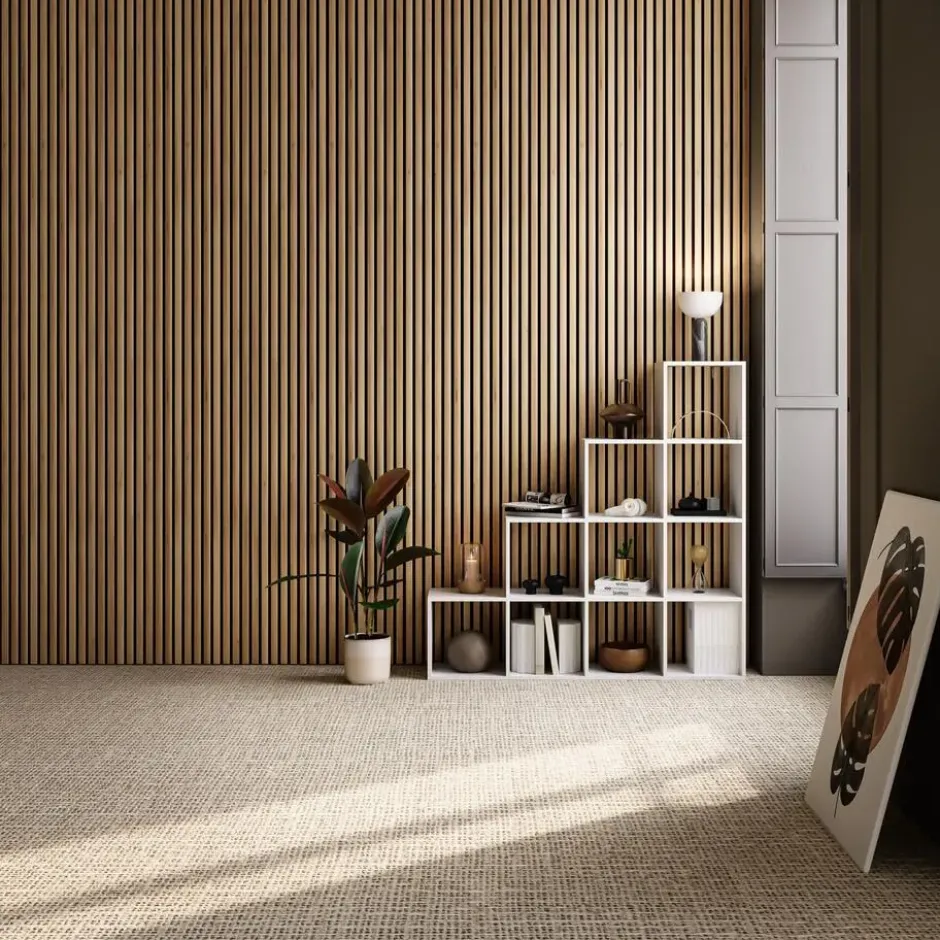 tectake Akoestische panelen Sonic Wall II houtlook, Eiken