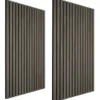tectake Akoestische Panelen - Geluidsisolatie - MDF Houtfineer - Eiken Grijs