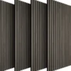 tectake Akoestische Panelen, 120x60 cm, Houtfineer, Geluidsabsorberend, 3D