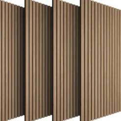 tectake - Akoestische panelen - Eiken - Scandinavisch design - Set 4 panelen
