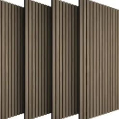 tectake Akoestische Panelen 110 x 50 cm Houtfineer, Geluidsabsorberend, 3D Vilt