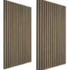 tectake Akoestische panelen Sonic Wall III in houtlook, Zwarte Eik
