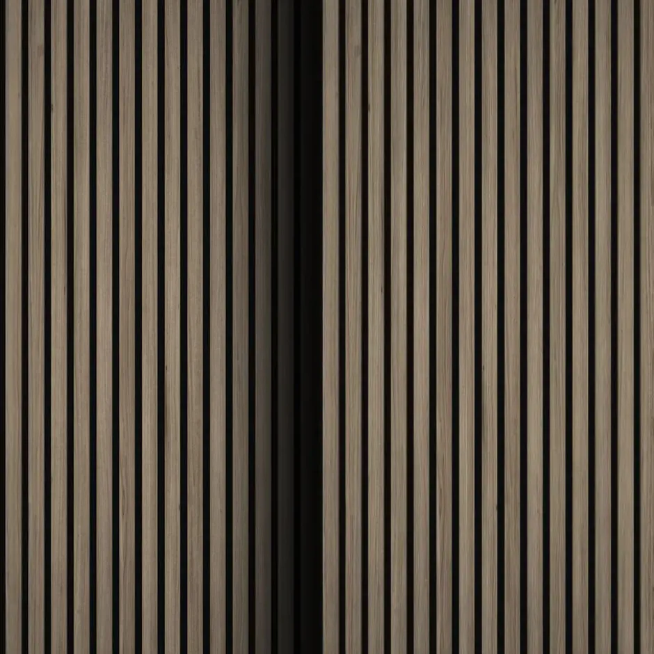 tectake Akoestische panelen Sonic Wall houtlook, Donker Eiken