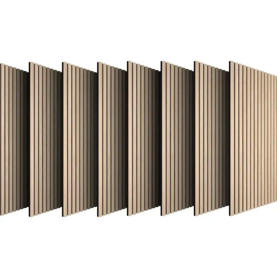 tectake Akoestische panelen Sonic Wall IV in houtlook, Licht Eiken