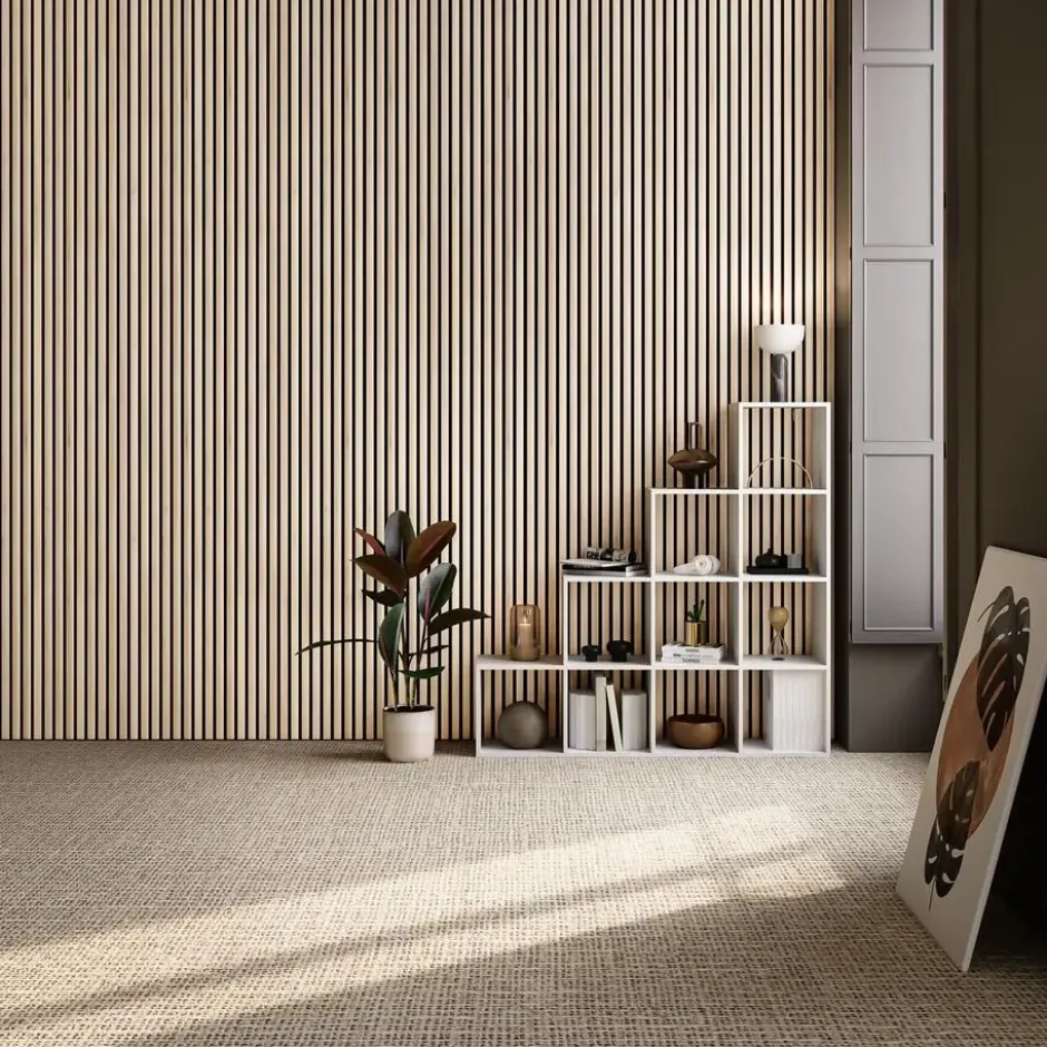 tectake Akoestische panelen Sonic Wall IV in houtlook, Licht Eiken