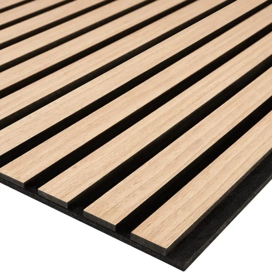 tectake Akoestische panelen Sonic Wall IV in houtlook, Licht Eiken
