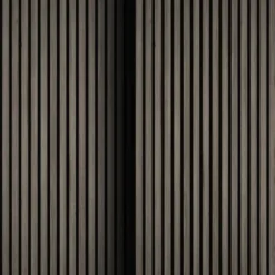 tectake Akoestische panelen Sonic Wall houtlook, Eiken Grijs