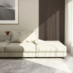 tectake Akoestische panelen Sonic Wall houtlook, Eiken Grijs