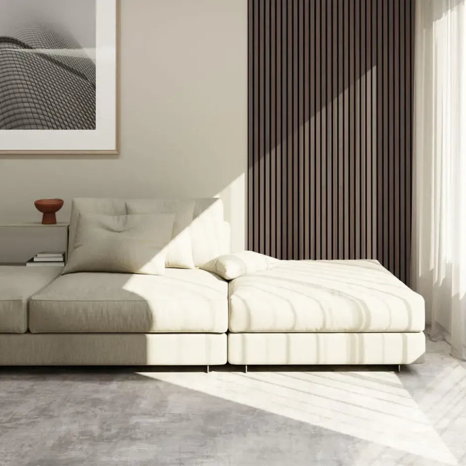 tectake Akoestische panelen Sonic Wall houtlook, Eiken Grijs
