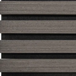tectake Akoestische panelen Sonic Wall houtlook, Eiken Grijs