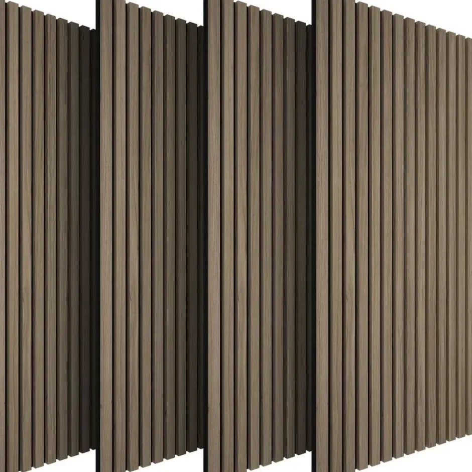 tectake Akoestische Panelen Geluidsisolatie Wandpanelen - Donker Eiken