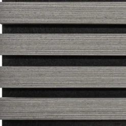 tectake Akoestische panelen Sonic Wall houtlook, Lichtgrijze Eik