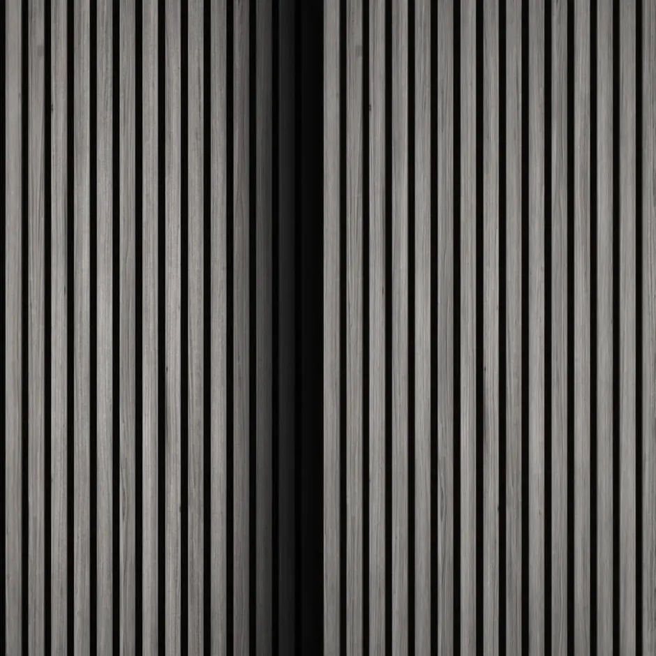 tectake Akoestische panelen Sonic Wall houtlook, Lichtgrijze Eik