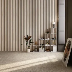 tectake Akoestische panelen Sonic Wall houtlook, Licht Eiken