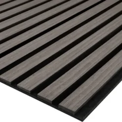 tectake Akoestische panelen Sonic Wall III in houtlook, Eiken Grijs