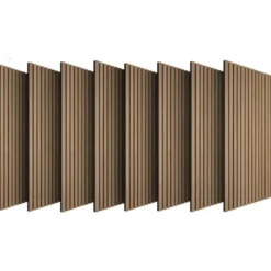 tectake Akoestische panelen Sonic Wall IV in houtlook, Eiken