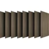 tectake Akoestische panelen Sonic Wall IV in houtlook, Donker Eiken