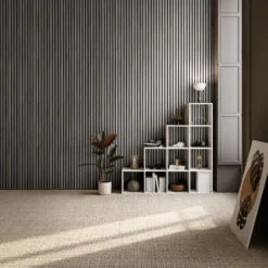 tectake Akoestische Panelen 120 x 60 cm Houtfineer 3D Geluidsabsorberend Vilt