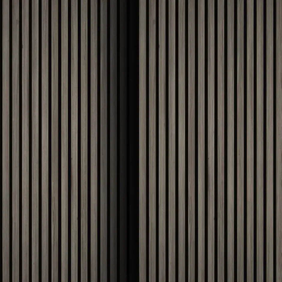 tectake Akoestische Wandpanelen Set van 4 - Eiken Grijs