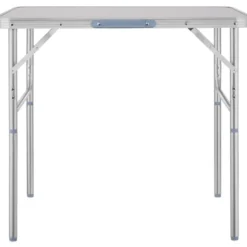 tectake Aluminium campingklaptafel 75 x 55 x 68 cm, Grijs