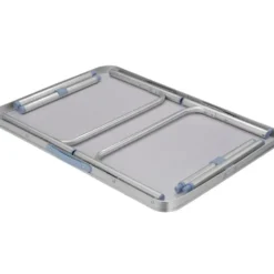 tectake Aluminium campingklaptafel 75 x 55 x 68 cm, Grijs