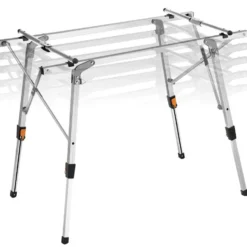 tectake Aluminium campingtafel Tina, opvouwbaar en in hoogte verstelbaar