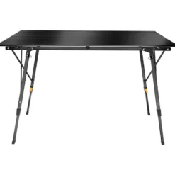 tectake Aluminium klaptafel Bastian, in hoogte verstelbaar, Zwart
