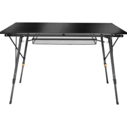 tectake Aluminium klaptafel Bastian, in hoogte verstelbaar, Zwart