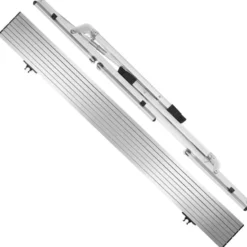 tectake Aluminium klaptafel Bastian, in hoogte verstelbaar, Zilver