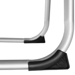 tectake Aluminium ligstoel Aurelie, gestoffeerd, opvouwbaar, Zwart