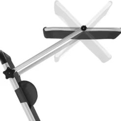 tectake Aluminium ligstoel Aurelie, gestoffeerd, opvouwbaar, Zwart