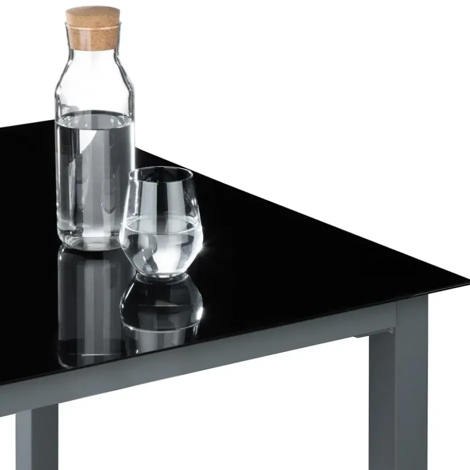 tectake Aluminium tuinset 6+1 - Antraciet