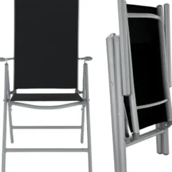 tectake Aluminium tuinset 6+1 - Zilver