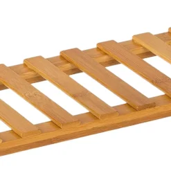 tectake Badkamerrek van bamboe 60x15x54,5cm, Bruin
