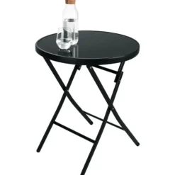 tectake Balkonset Düsseldorf 2+1, Zwart