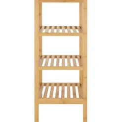 tectake Bambus rek 4 etages 33x33x97 cm, Bruin