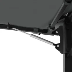 tectake BBQ Paviljoen - Waterdicht - Dubbel Dak - 316x150x250cm - Antraciet