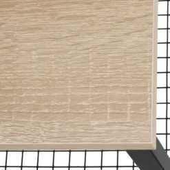 tectake Bijzettafel Grimsby 40x40x55,5cm, Industrieel Licht Hout, Eiken Sonoma