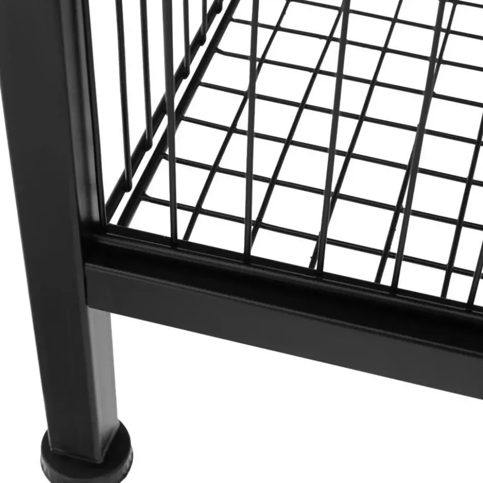 tectake Bijzettafel Grimsby 40x40x55,5cm, Industrieel Licht Hout, Eiken Sonoma