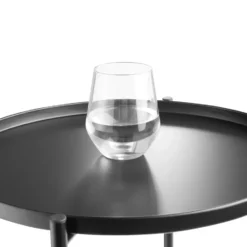 tectake Bijzettafel Sunderland, Industrieel Hout Donker, Rustiek