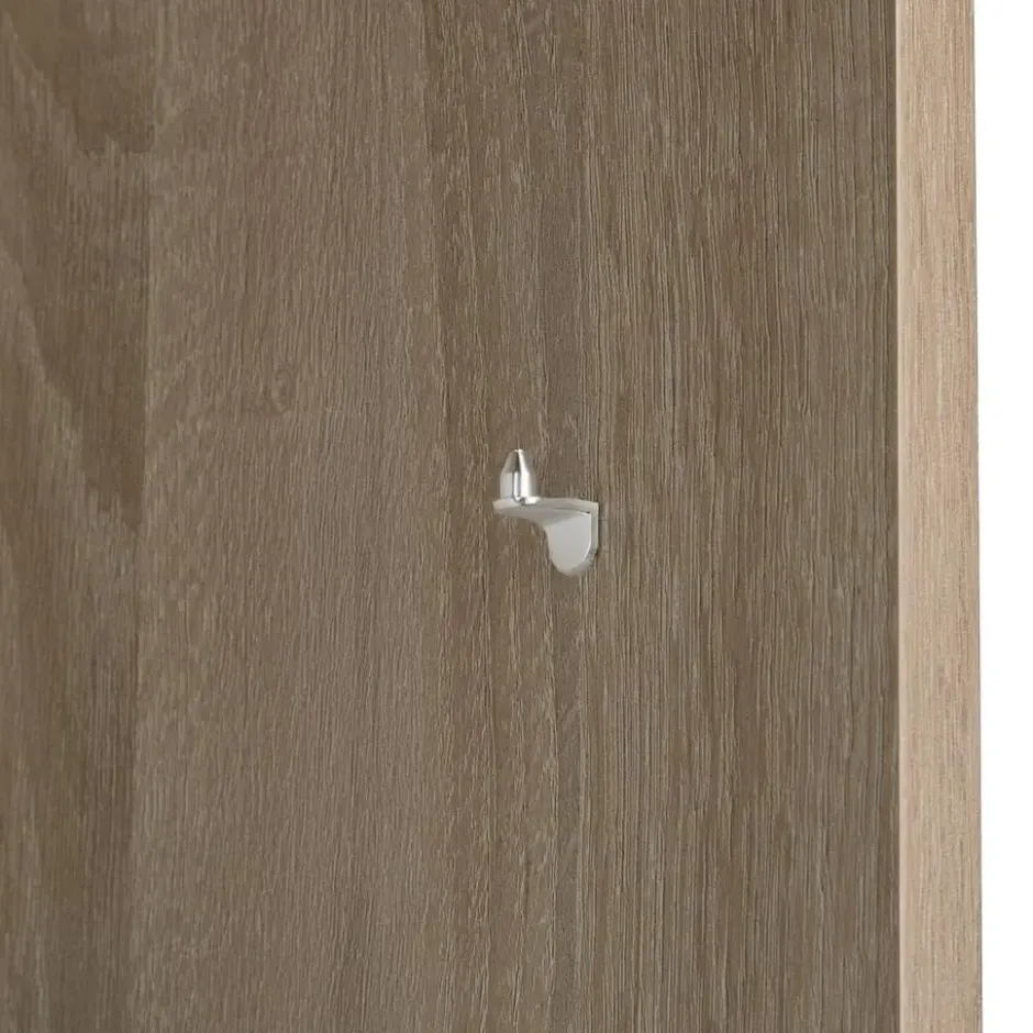 tectake Boekenrek Lexi 5 vakken 60x30x190cm, Licht Hout, Eiken Sonoma
