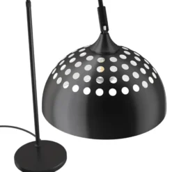 tectake Booglamp Arcus, staal, retro-stijl, 60W, Zwart