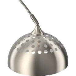 tectake Booglamp Arcus, staal, retro-stijl, 60W, Mat Nikkel