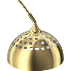 tectake Booglamp Arcus, staal, retro-stijl, 60W, Goud