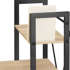 tectake Bureau Hershey 122x61x120cm, Industrieel Licht Hout, Eiken Sonoma