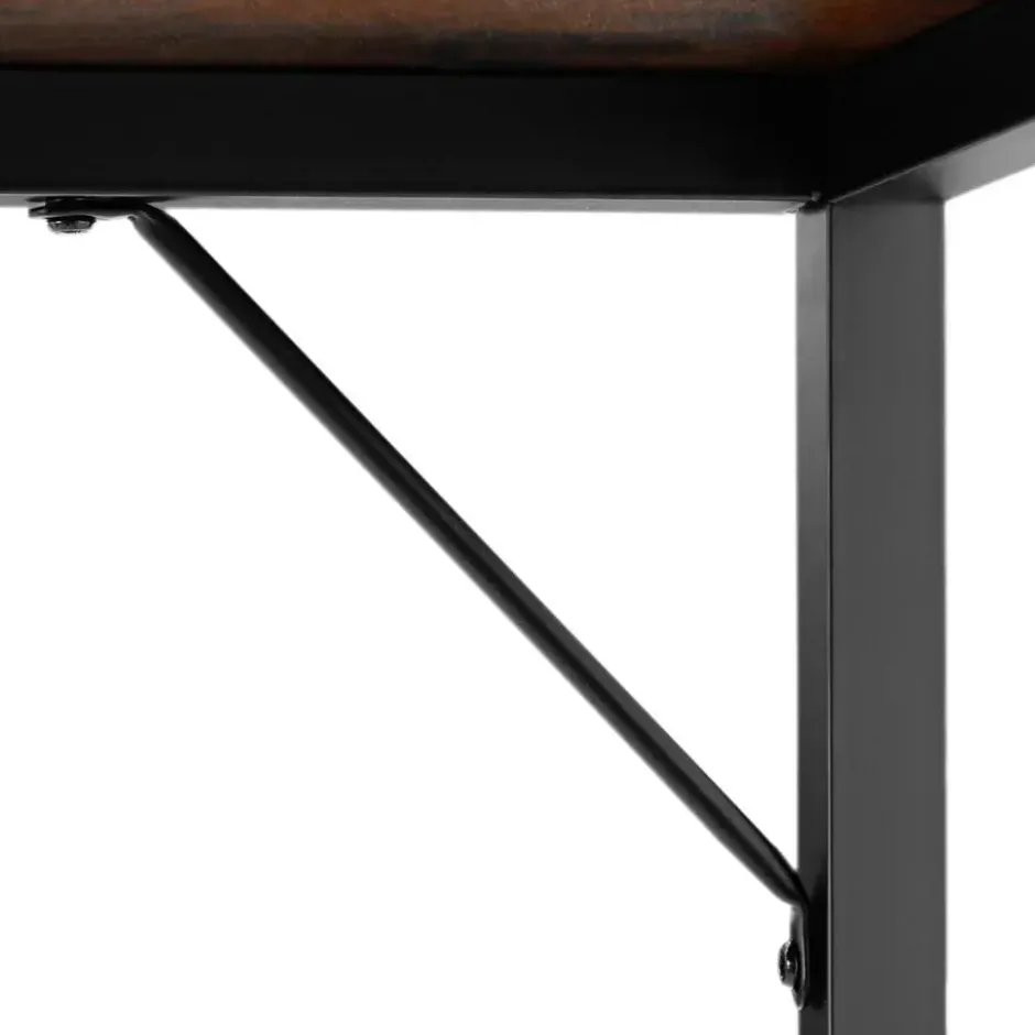 tectake Bureau Jenkins, Industrieel Hout Donker, Rustiek